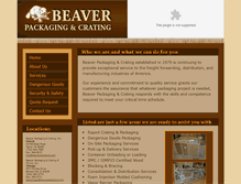 Tablet Screenshot of beaverpackaging.com